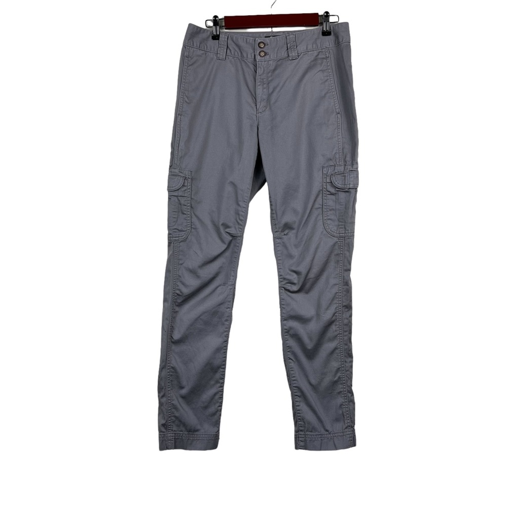 Eddie Bauer Womens Hiking Cargo Pants Size 6 Gray Pockets Active Outdoors Cotton
